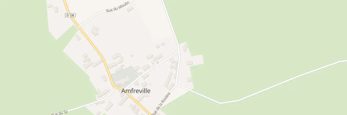 Plan du 20 Rue de la Rosiere - Amfreville à Picauville