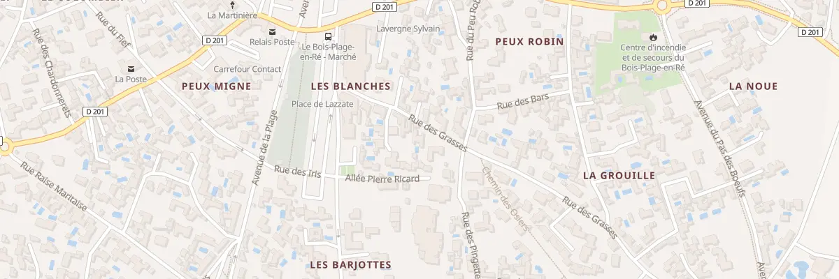 Plan du 8 Rue des Grasses au Bois-Plage-en-Ré