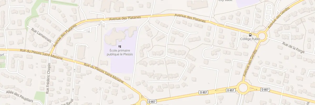 Plan du 4 All des Tulipes à Châteaubourg