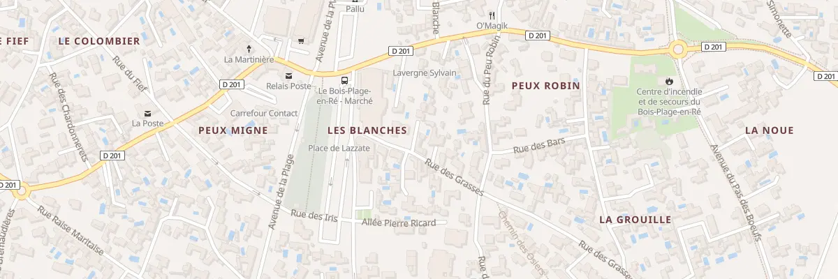 Plan du 3B Rue des Grasses au Bois-Plage-en-Ré