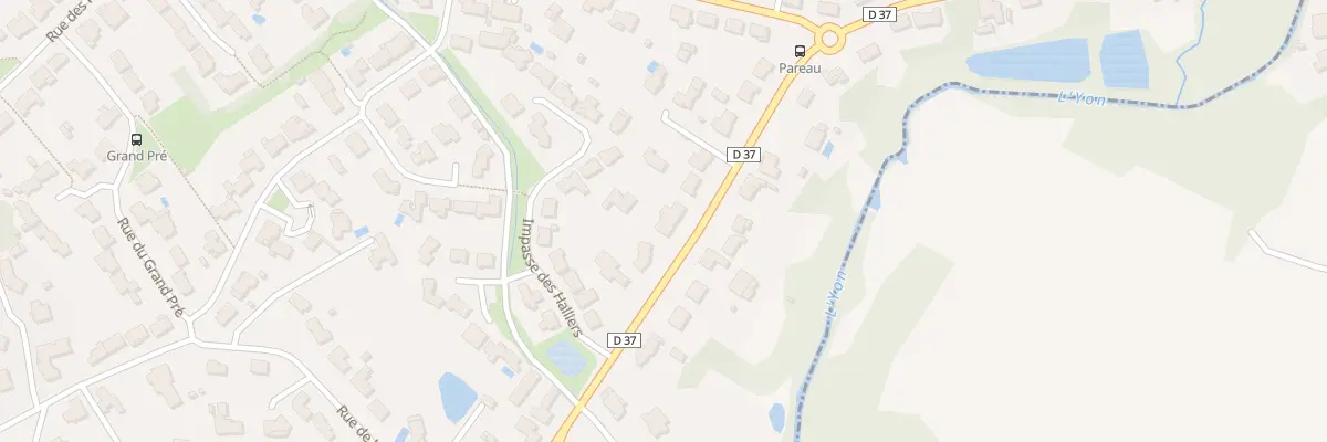 Plan du 10 Rue du pareau à Dompierre-sur-Yon