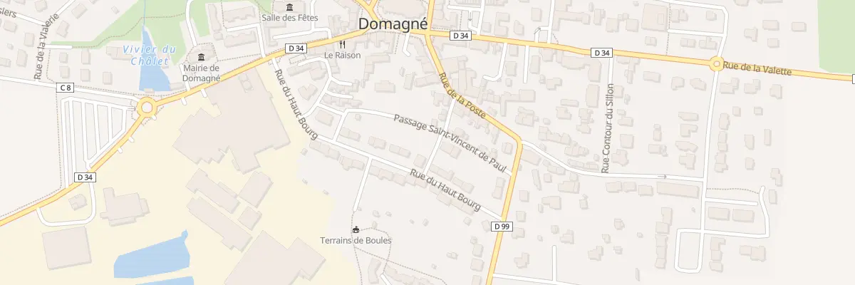 Plan du 13 Rue du Haut Bourg à Domagné