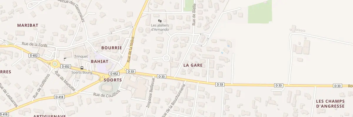 Plan du 81 Rue de la Gare à Soorts-Hossegor