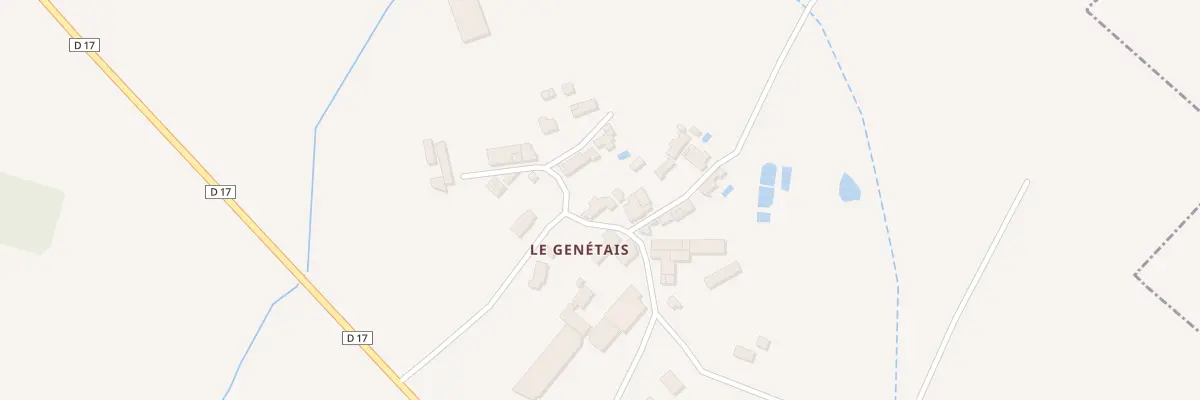 Plan du 222 Le Genétais à Montréverd
