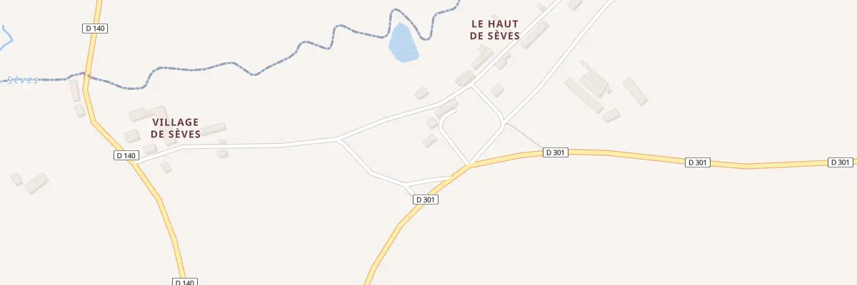 Plan du 5001 Village de Seves à Saint-Germain-sur-Sèves