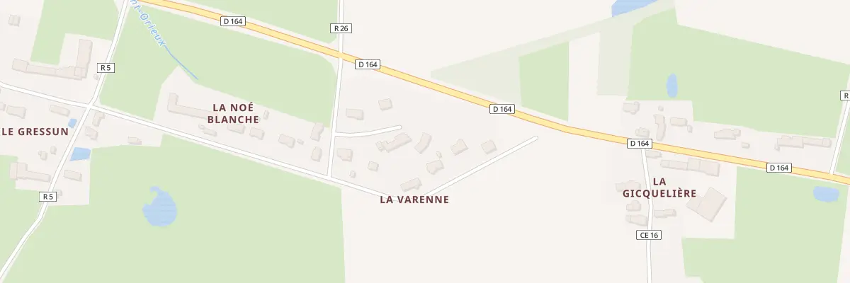 Plan du 108 La Varenne aux Touches