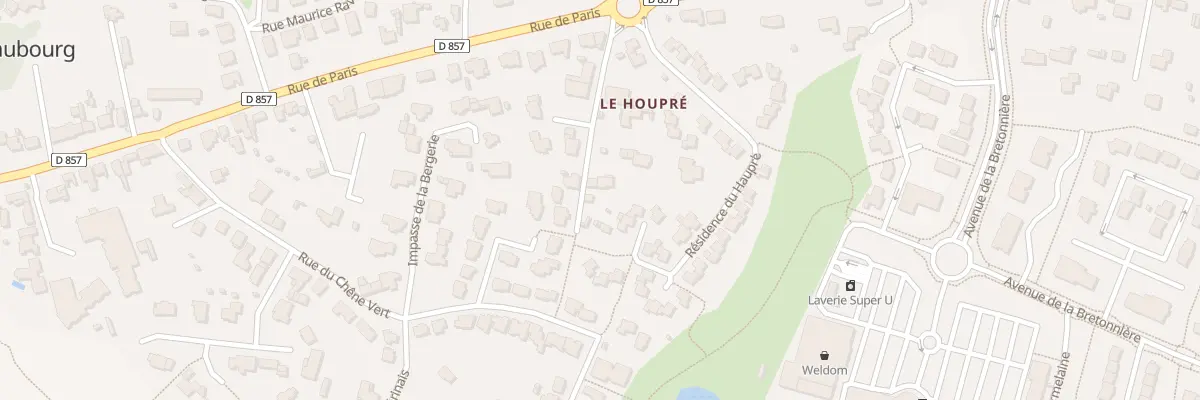 Plan du 8 Che du Houpré à Châteaubourg