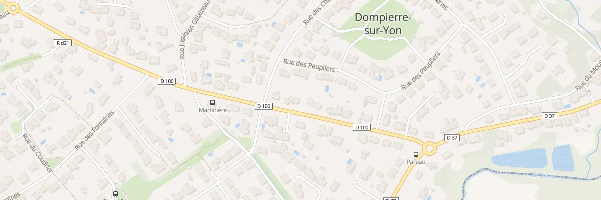 Plan du 24 Rue de la martinière à Dompierre-sur-Yon