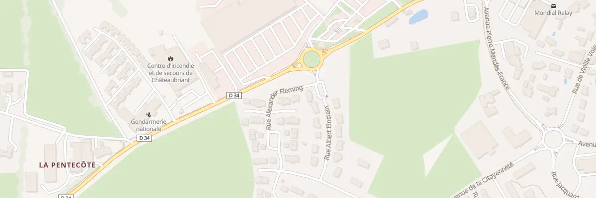 Plan du 5 Rue Alexander Fleming à Châteaubriant