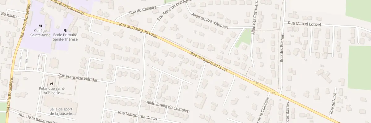 Plan du 30 Rue du Bourg au Loup à Saint-Aubin-du-Cormier