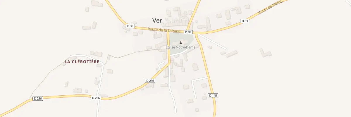 Plan du 1 Rte du Lavoir à Ver