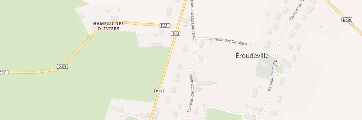 Plan du 5026A La Rue d’Eroudeville à Éroudeville