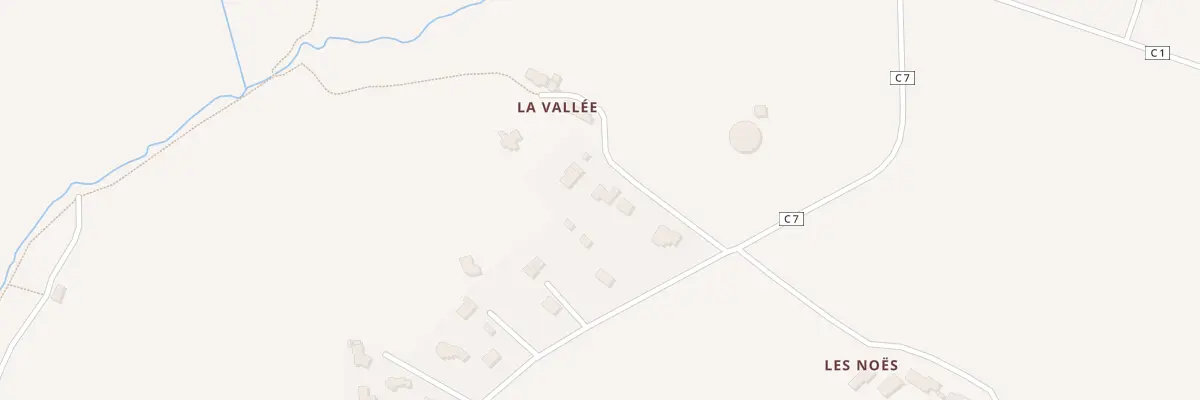 Plan de La Vallée à Châteaubourg