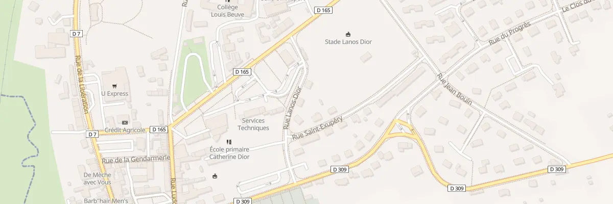 Plan du 4 Rue Lanos-Dior à La Haye-Pesnel