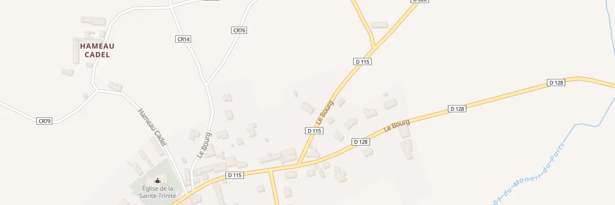 Plan du 12 Le Bourg à Teurthéville-Bocage