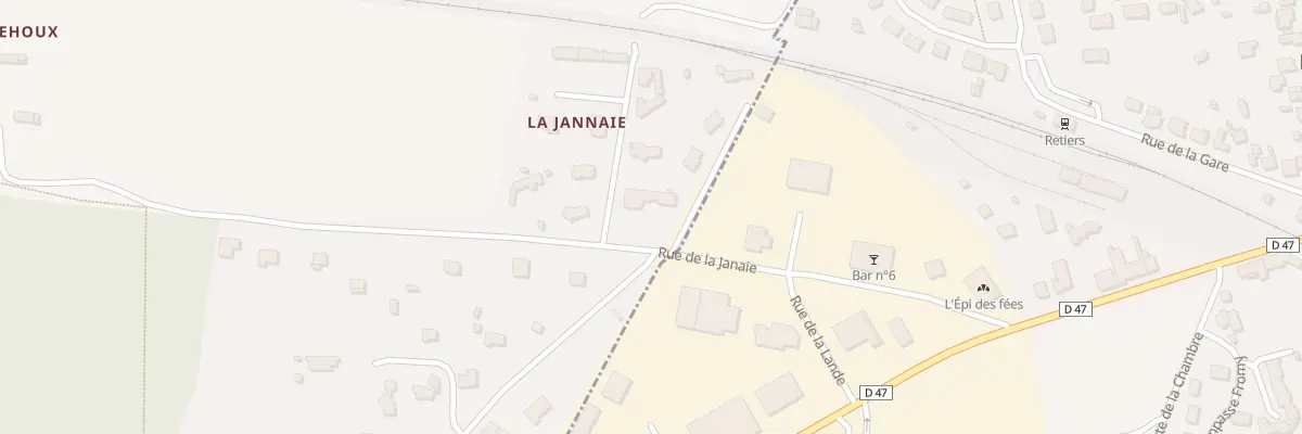 Plan du 8 La Jannaie au Theil-de-Bretagne