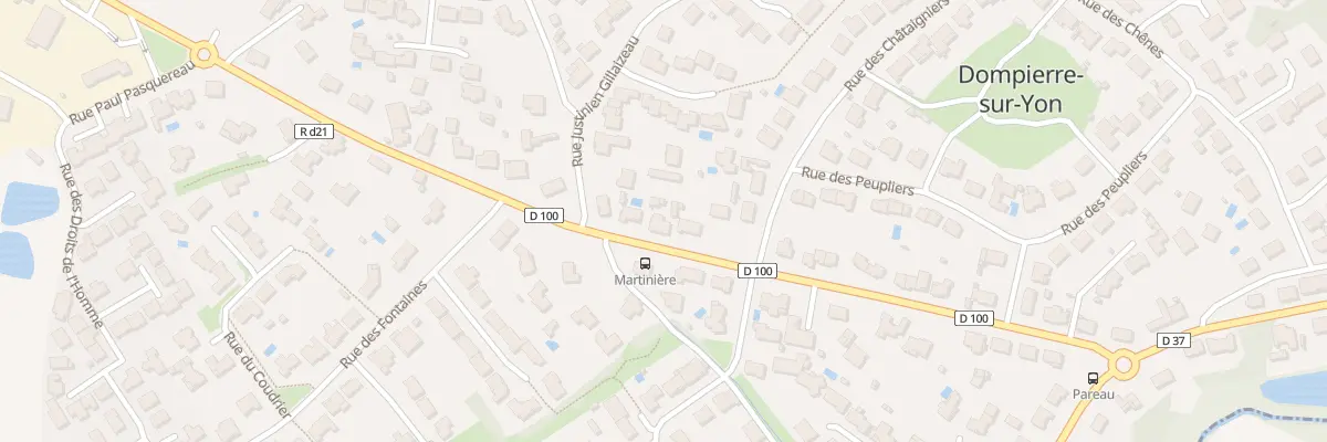 Plan du 38 Rue de la martinière à Dompierre-sur-Yon