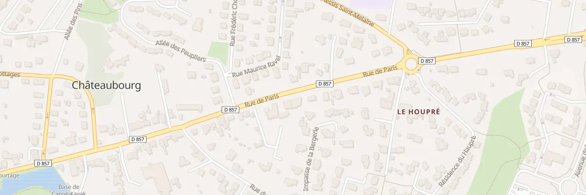 Plan du 70 Rue de Paris à Châteaubourg