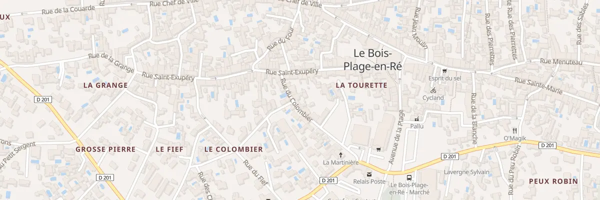 Plan du 1 Rue du Colombier au Bois-Plage-en-Ré