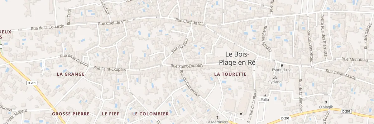 Plan du 166 Rue St Exupery au Bois-Plage-en-Ré