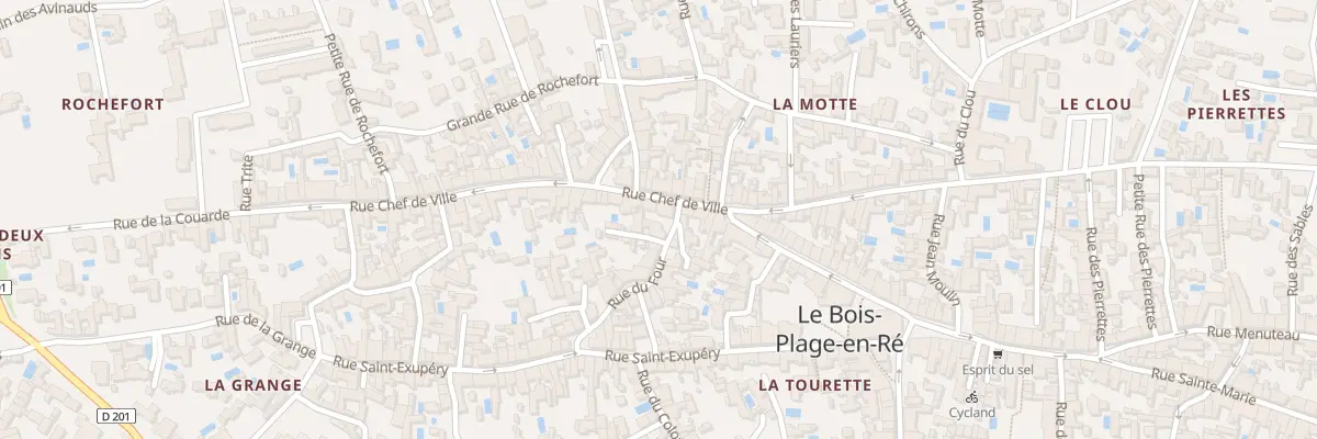 Plan du 61 Rue Chef de Ville au Bois-Plage-en-Ré