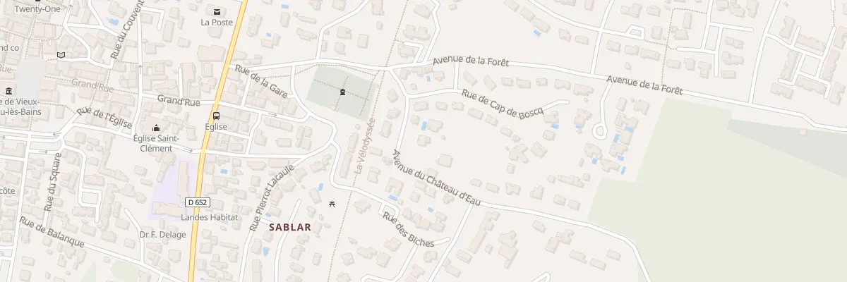 Plan du 3 Av du Chateau d’Eau à Vieux-Boucau-les-Bains