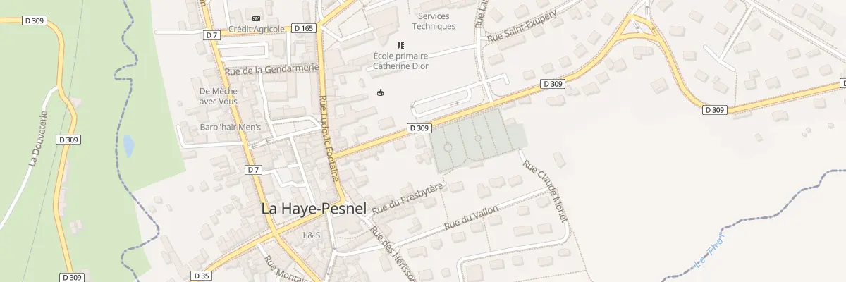 Plan du 14 Rue du Progrès à La Haye-Pesnel