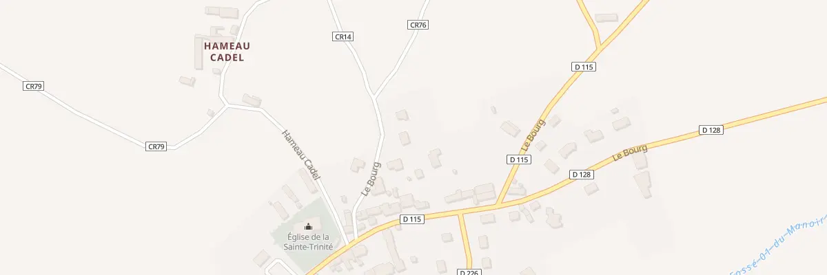 Plan du 42 Le Bourg à Teurthéville-Bocage
