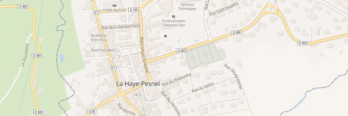 Plan du 12 Rue du Progrès à La Haye-Pesnel