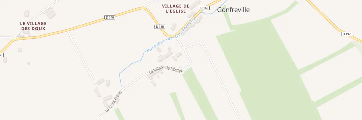Plan du 5015 Le Village de l’église à Gonfreville