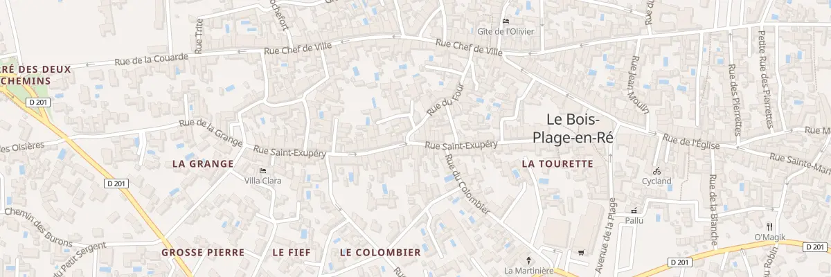 Plan du 222 Rue St Exupery au Bois-Plage-en-Ré