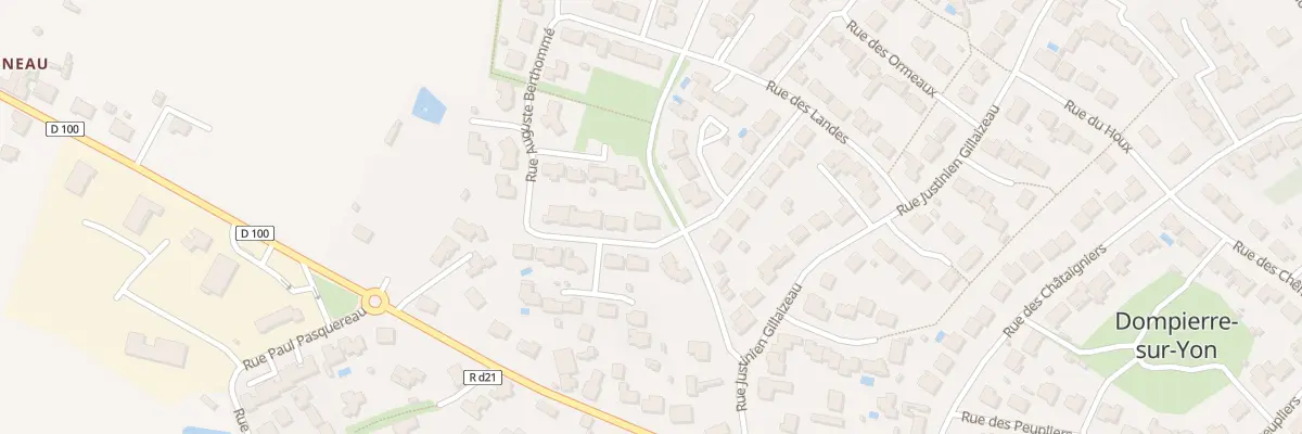 Plan du 2 Rue auguste berthomme à Dompierre-sur-Yon