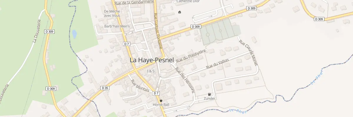 Plan du 1 Rue du Presbytère à La Haye-Pesnel