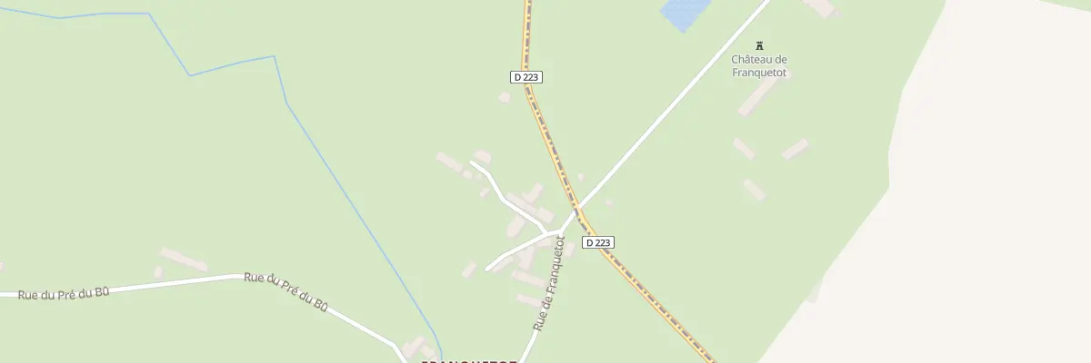 Plan du 2 Rue de Francquetot -Crettevill à Picauville