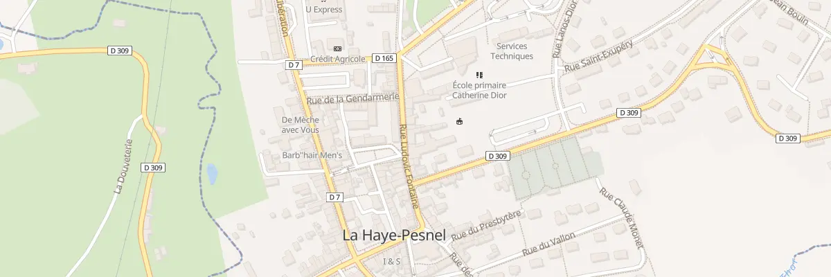 Plan du 12 Rue Ludovic Fontaine à La Haye-Pesnel