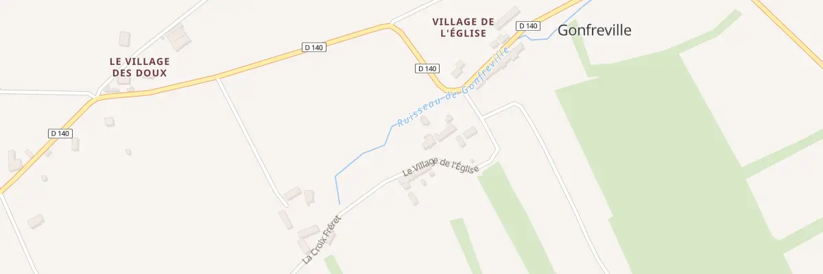 Plan du 5017 Le Village de l’église à Gonfreville