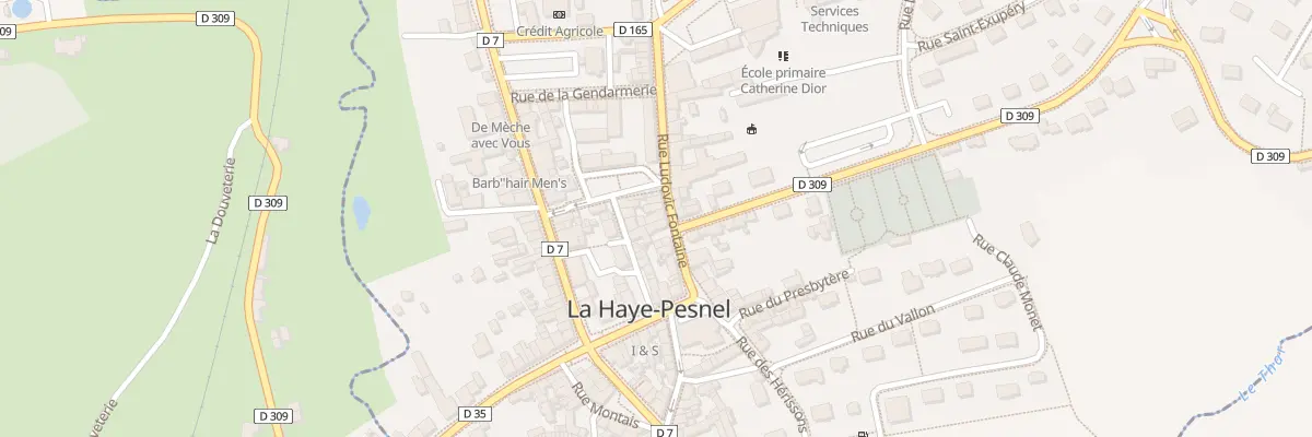 Plan du 5 Rue Ludovic Fontaine à La Haye-Pesnel