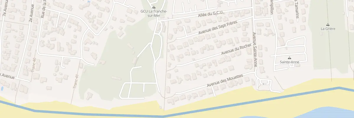 Plan du 20B Av du Rocher à La Tranche-sur-Mer