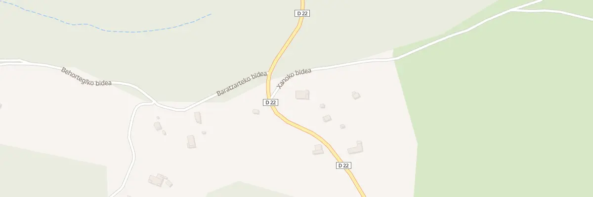 Plan du 54 Xanoko bidea à Halsou