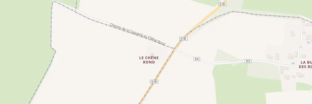 Plan du 1 Le Chene Rond à Louisfert