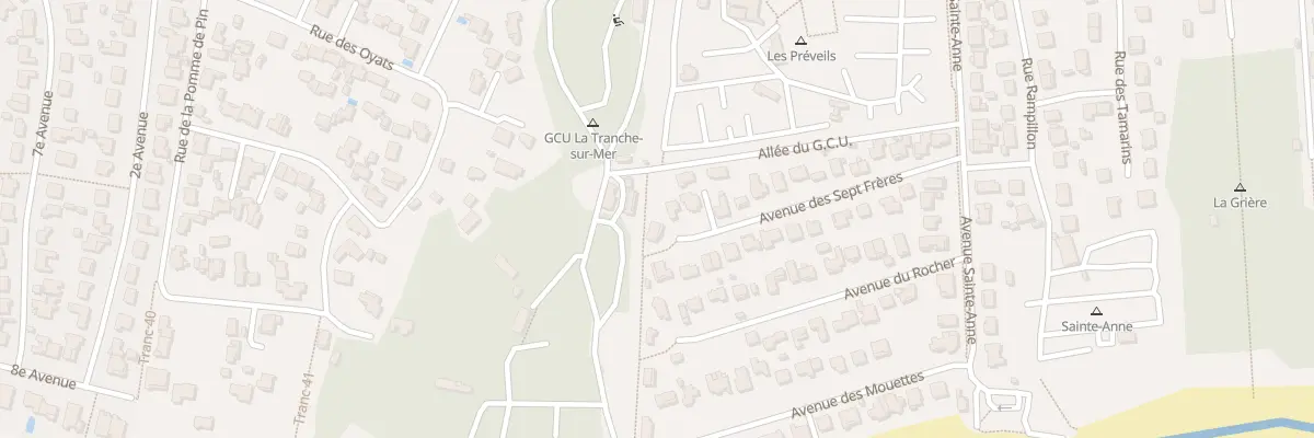 Plan du 30 Av des 7 Frères à La Tranche-sur-Mer