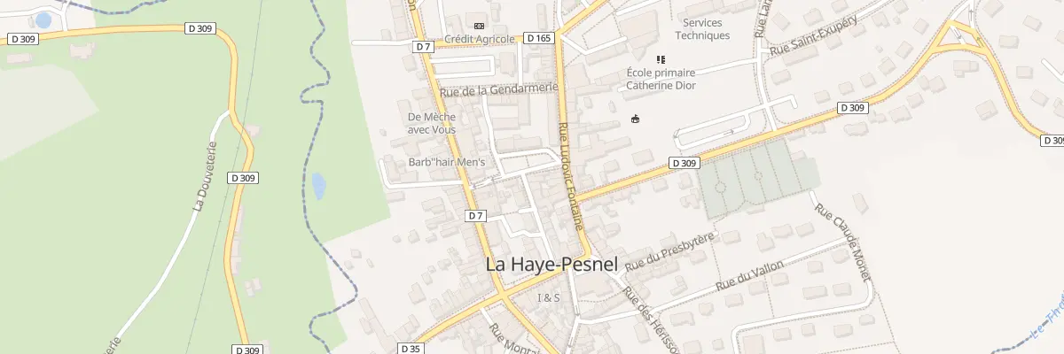 Plan du 1 Rue du Puits à La Haye-Pesnel