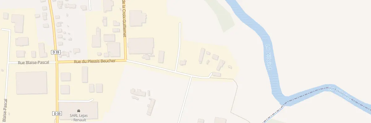Plan du 17 Rue du Plessis Beuscher à Châteaubourg