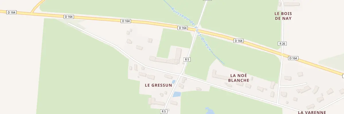 Plan du 202 Le Gressun aux Touches