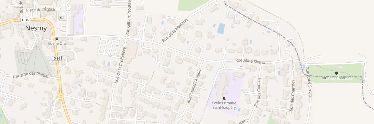 Plan du 14 Rue abbé sireau à Nesmy