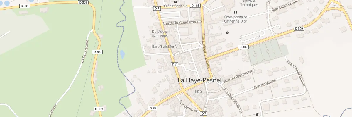 Plan du 8 Rue de la Liberation à La Haye-Pesnel