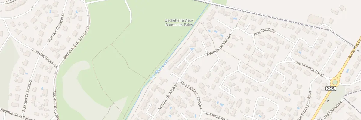 Plan du 23 Av de Moisan à Vieux-Boucau-les-Bains