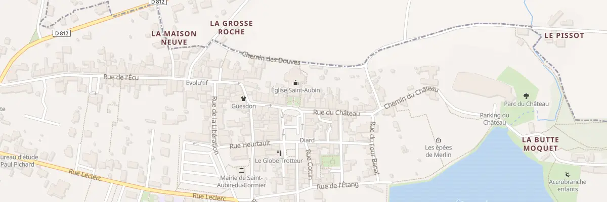 Plan du 1 Rue du Château à Saint-Aubin-du-Cormier