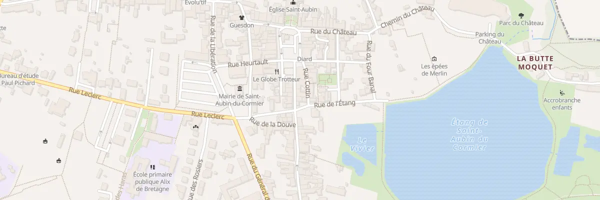 Plan du 1 Rue de l’Etang à Saint-Aubin-du-Cormier