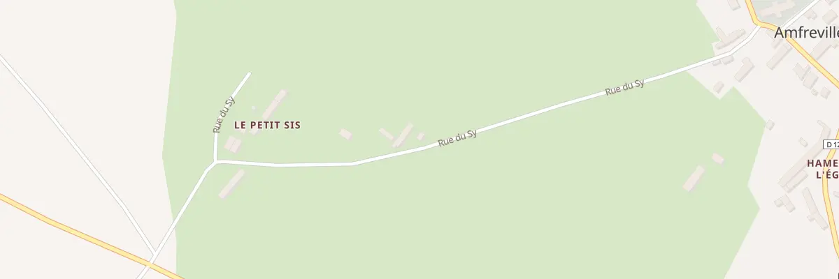 Plan du 2 Rue du Sy - Amfreville à Picauville